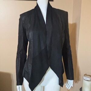 Bod & Christensen Chic Black Women's Draped Blazer